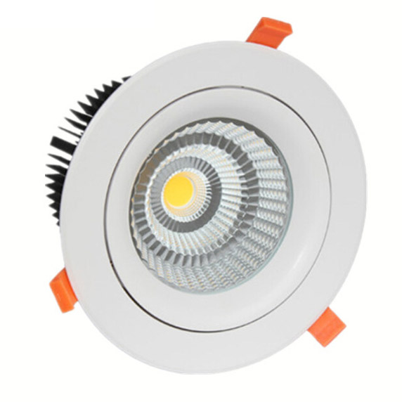 2.76in 5/7/10/12W LED COB Ceiling Light - Flush Mount LED Downlight-1600LM-24°Light speed angle